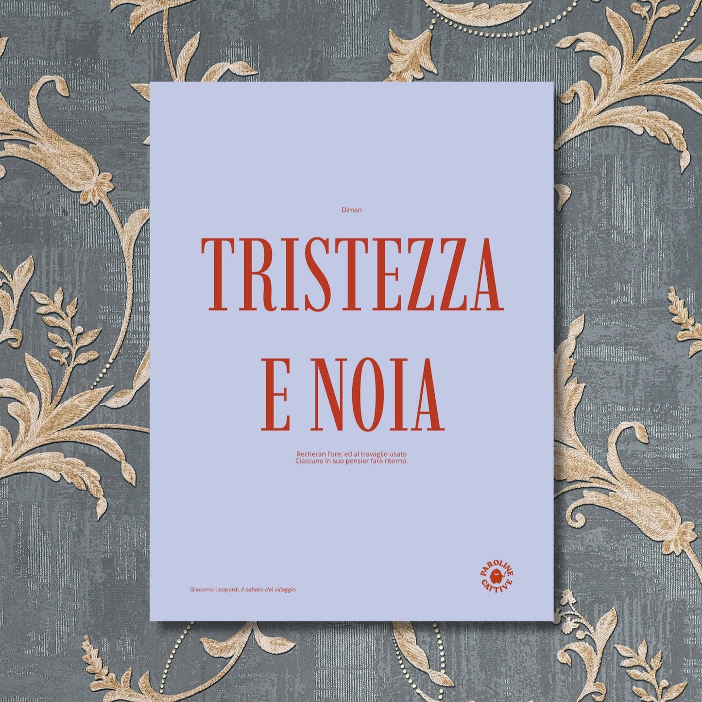 Tristezza e noia
