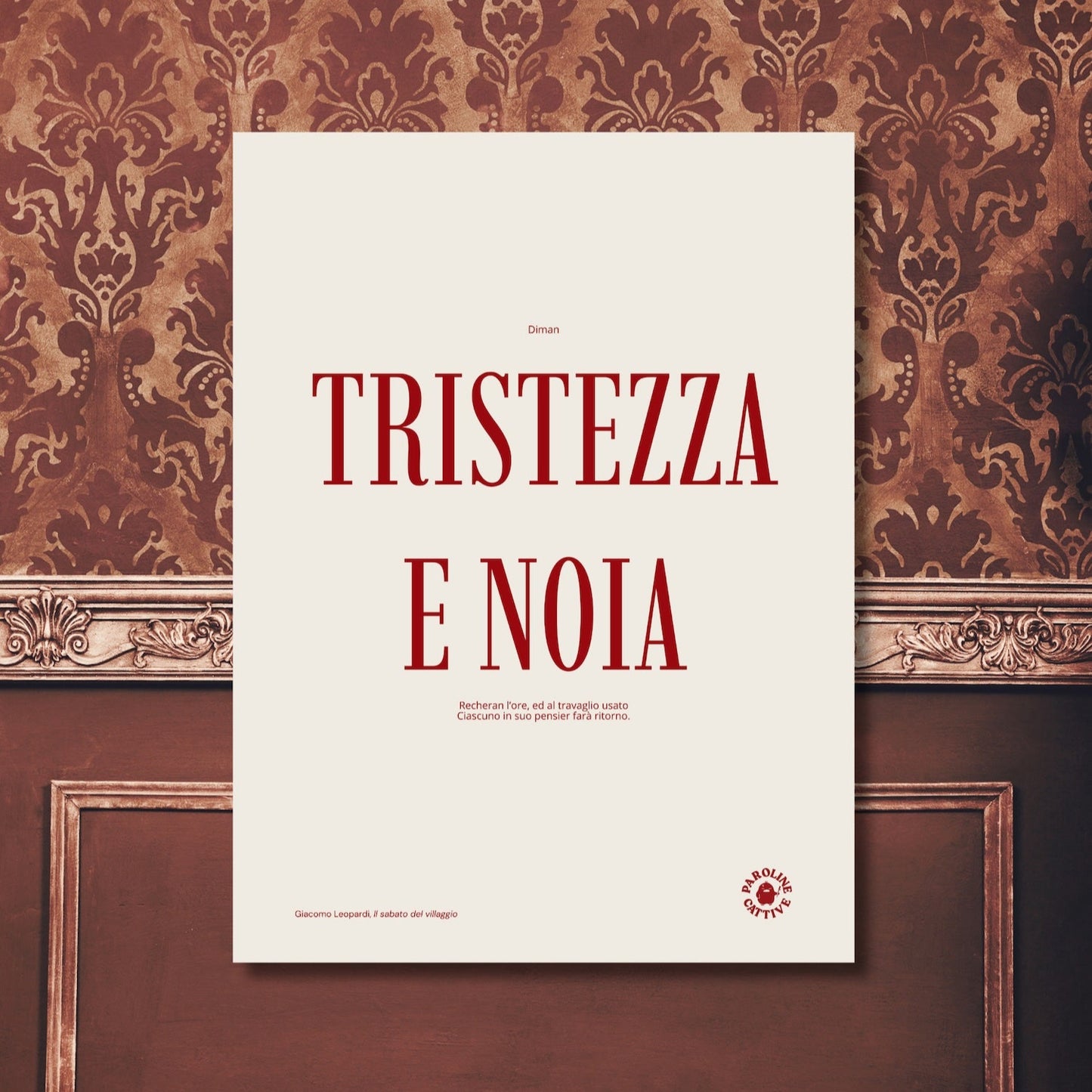 Tristezza e noia