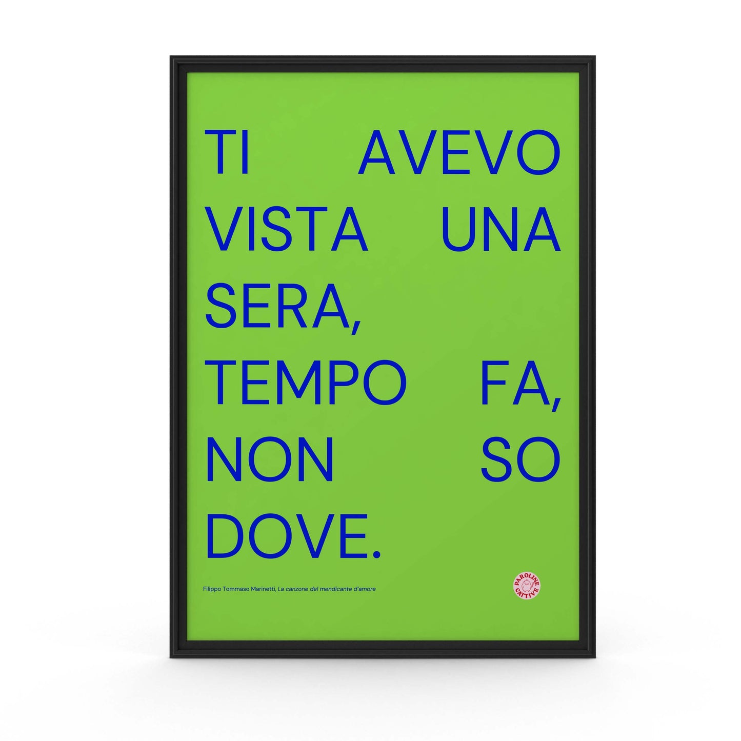 Ti avevo vista