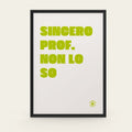 Sincero prof. non lo so