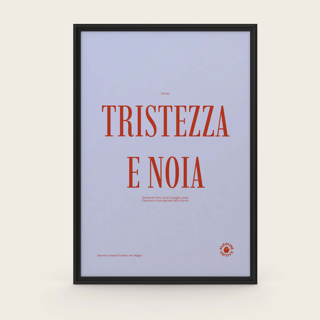 Tristezza e noia
