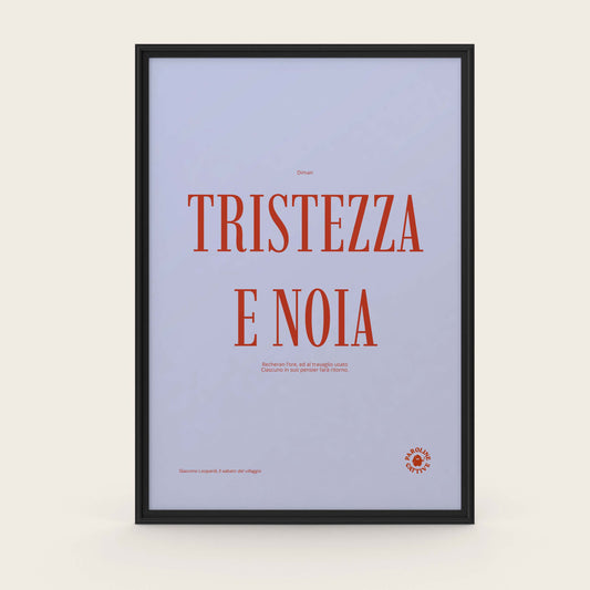 Tristezza e noia